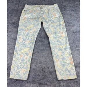 Red Camel Women's size 11 Ava Ankle Floral Denim Jeans Fun‎ Flirty